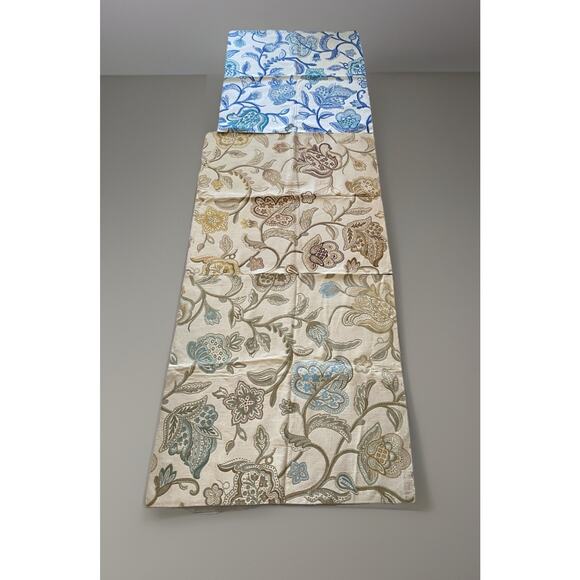 3 Colorways Heavy Stark Veracruz Brocade Floral Sunbrella Fabric Samples 28"x30" - Picture 2 of 8